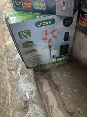 Ledon Solar Rechargeable Fan 16inch Available