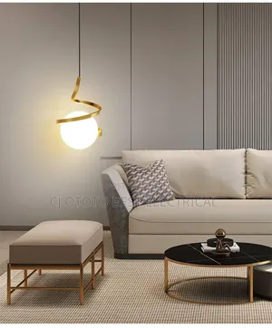 Glass Bedroom Decor Drop Light, Gold Black Available