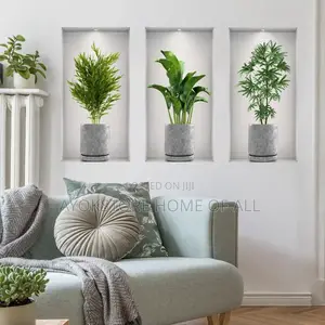 3 in 1 3d Vase Wall Stickers