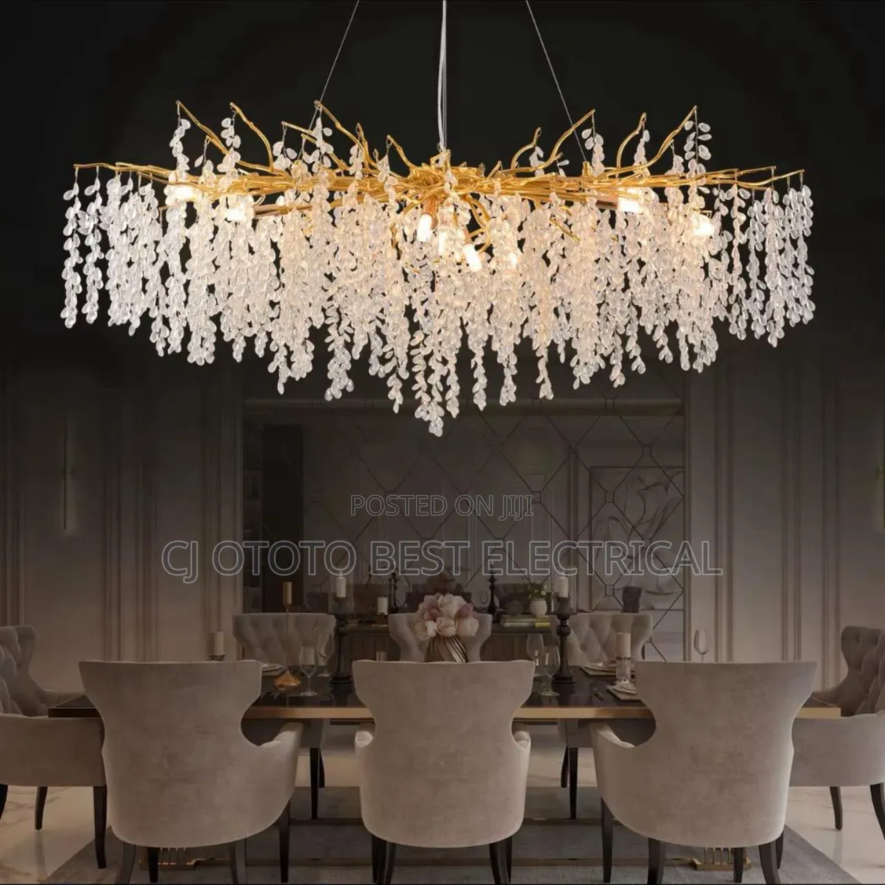 Crystal Dining Room Light 1000mm Luxury or Nothing
