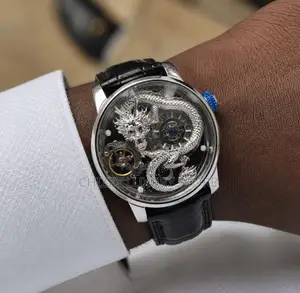 Hanboro Authentic Quality Luxury Men Automatic Engine Wristwatch