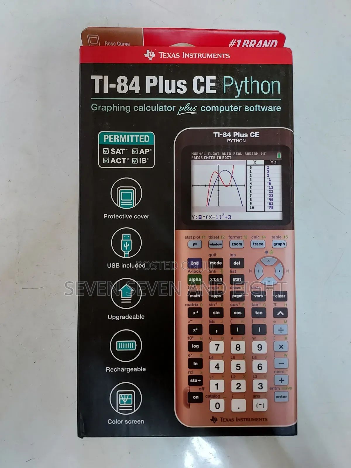 Tiexas Instruments Ti 84 Plus Ce Python Graphing Calculator+Free Pouch