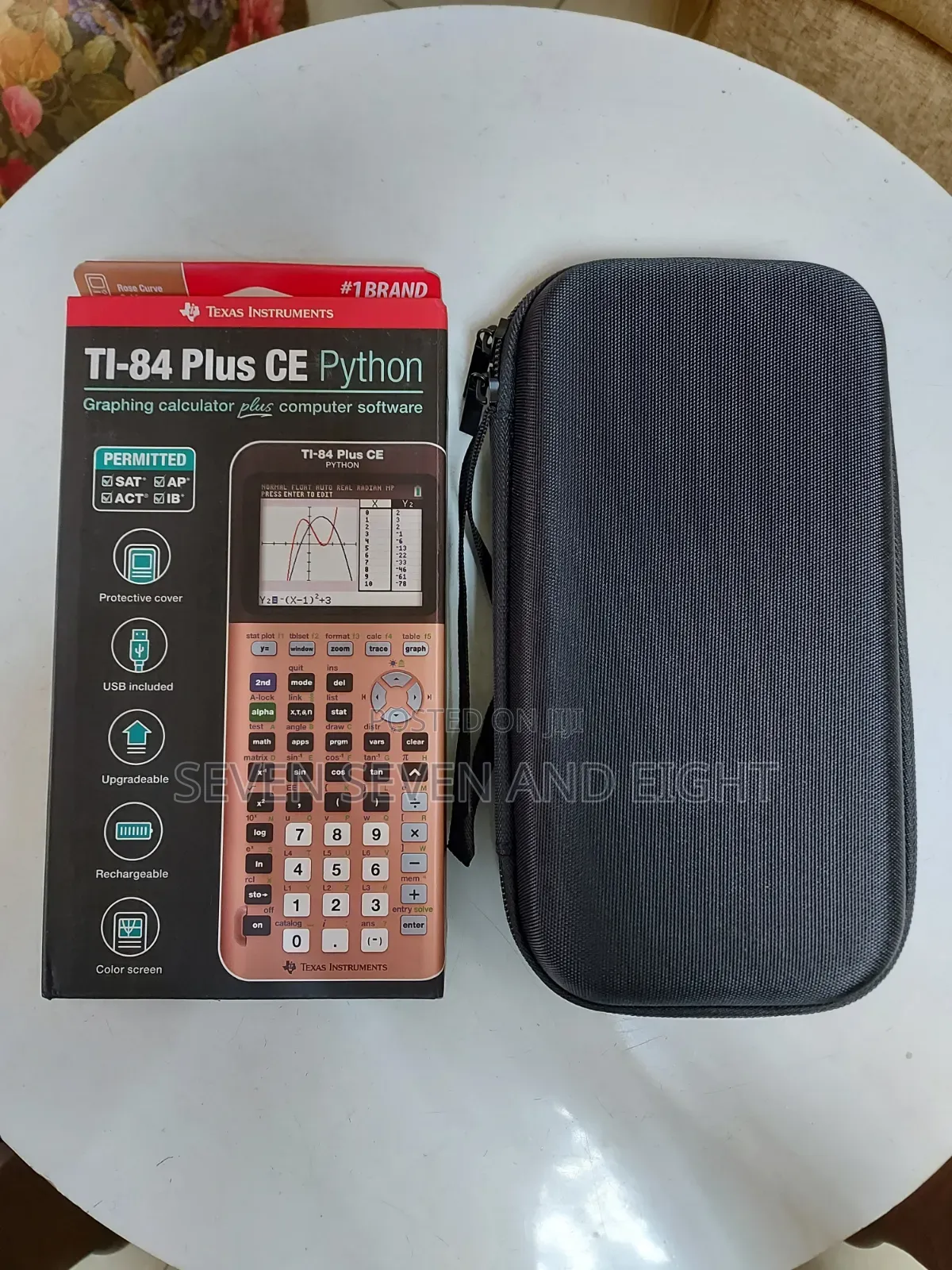 Tiexas Instruments Ti 84 Plus Ce Python Graphing Calculator+Free Pouch