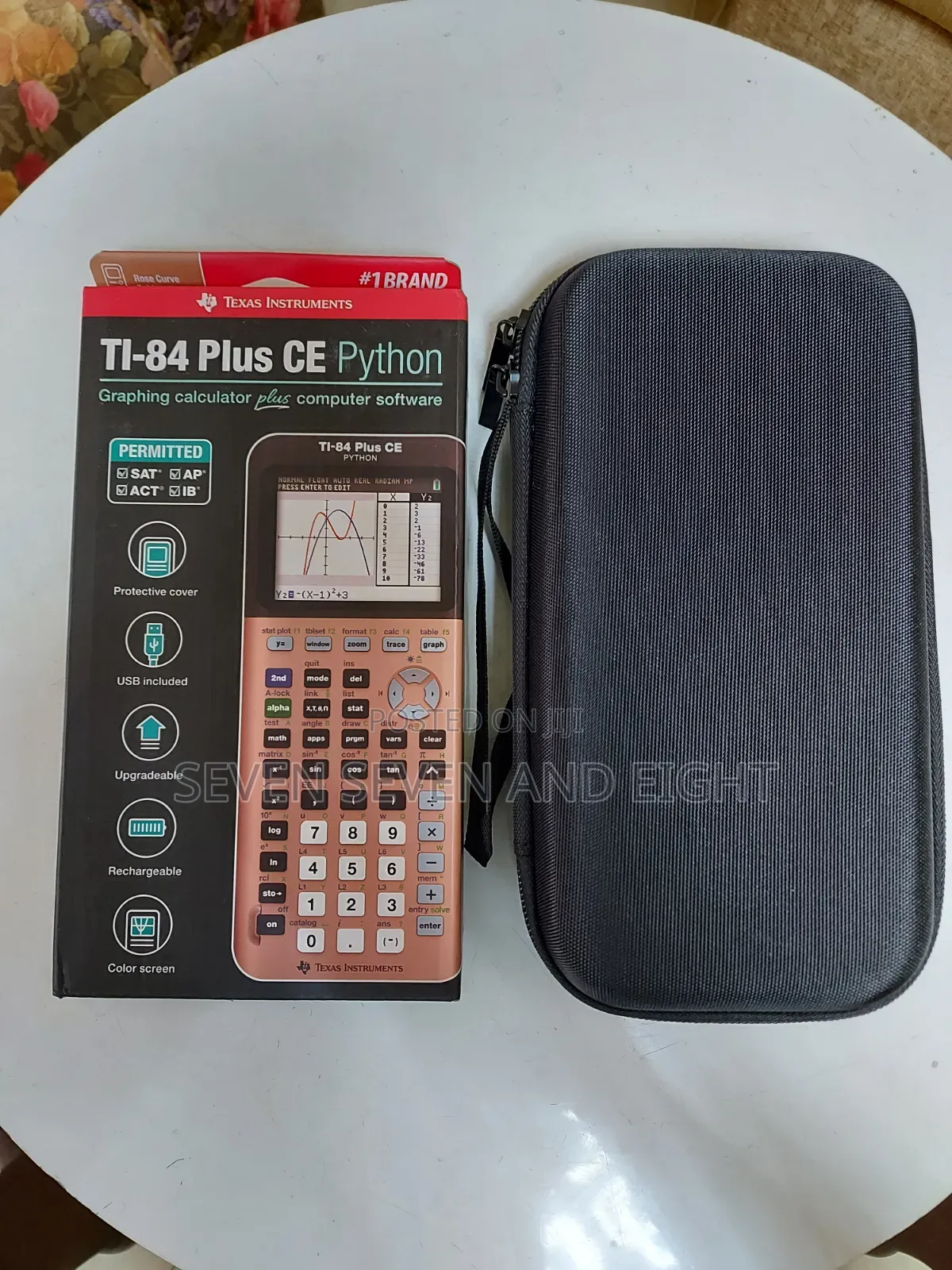Tiexas Instruments Ti 84 Plus Ce Python Graphing Calculator+Free Pouch
