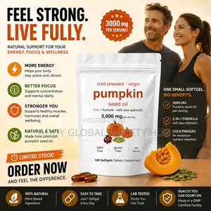 Cold Pressed Pumpkin Seed Oil With Saw Pallemeto 3000mg(X180 Softgel)