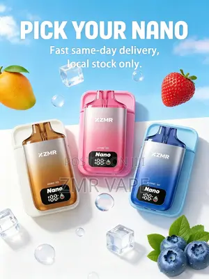 ZMR Puffs Vape With Screen Rechargeable Disposable Shisha Smooth