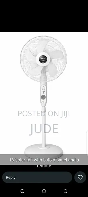 Solar/ Electric Rechargeable Fan