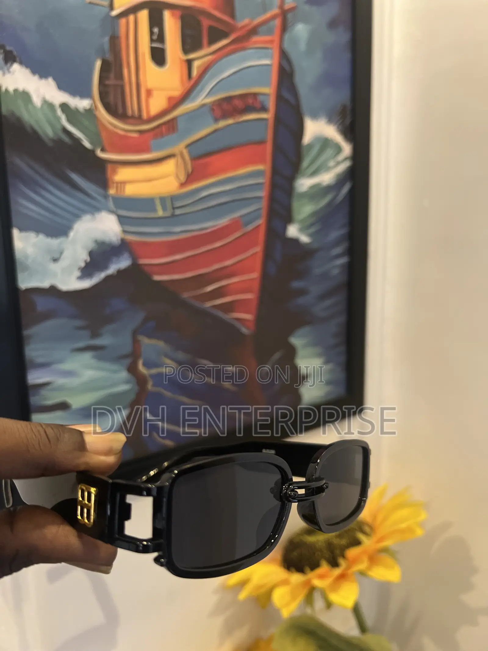 Black Balenciaga Sunglasses