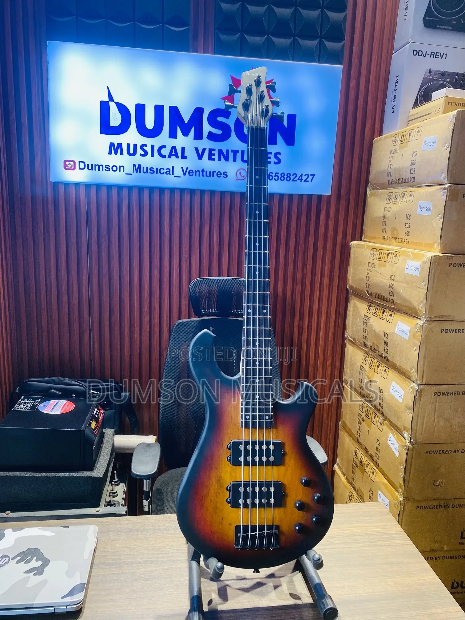 Ibanez 5 Strings Active Bass Guitar