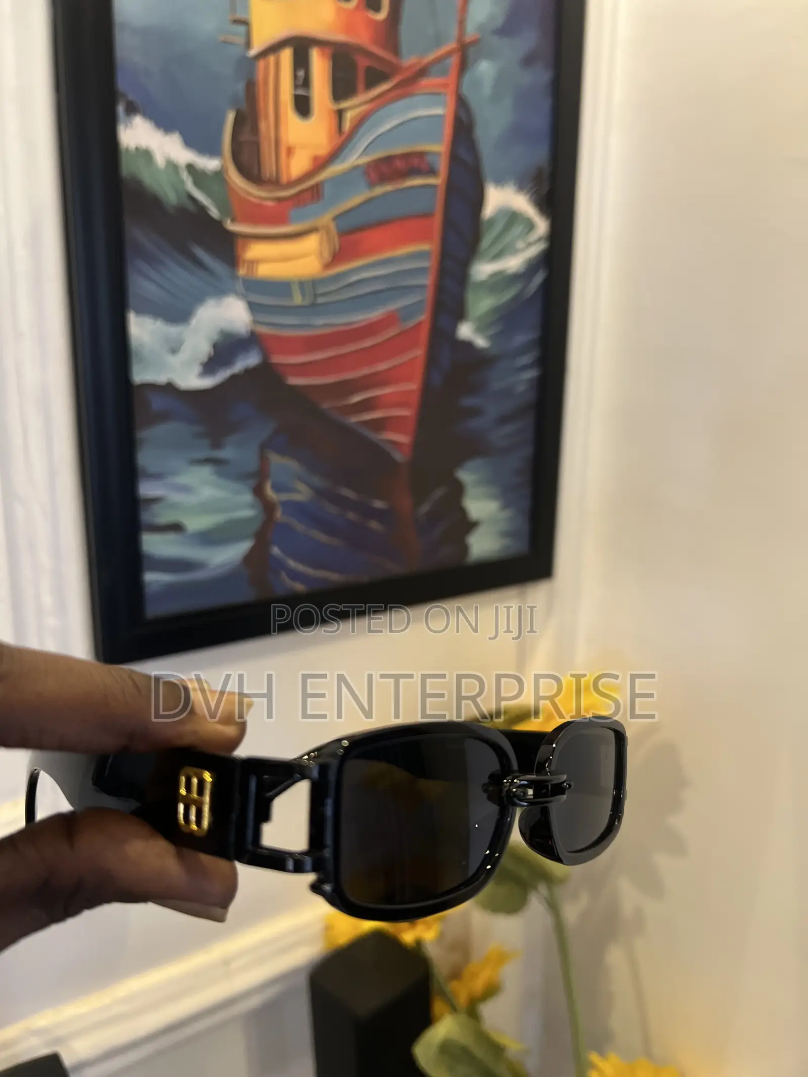Black Balenciaga Sunglasses