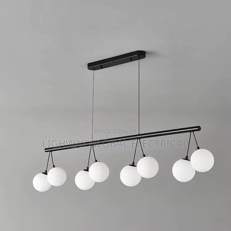 Cherry  Magic Bean White Glass Ball Chandelier