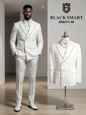 Quality Blacksmart Double Breasted Tuxedo Suit
