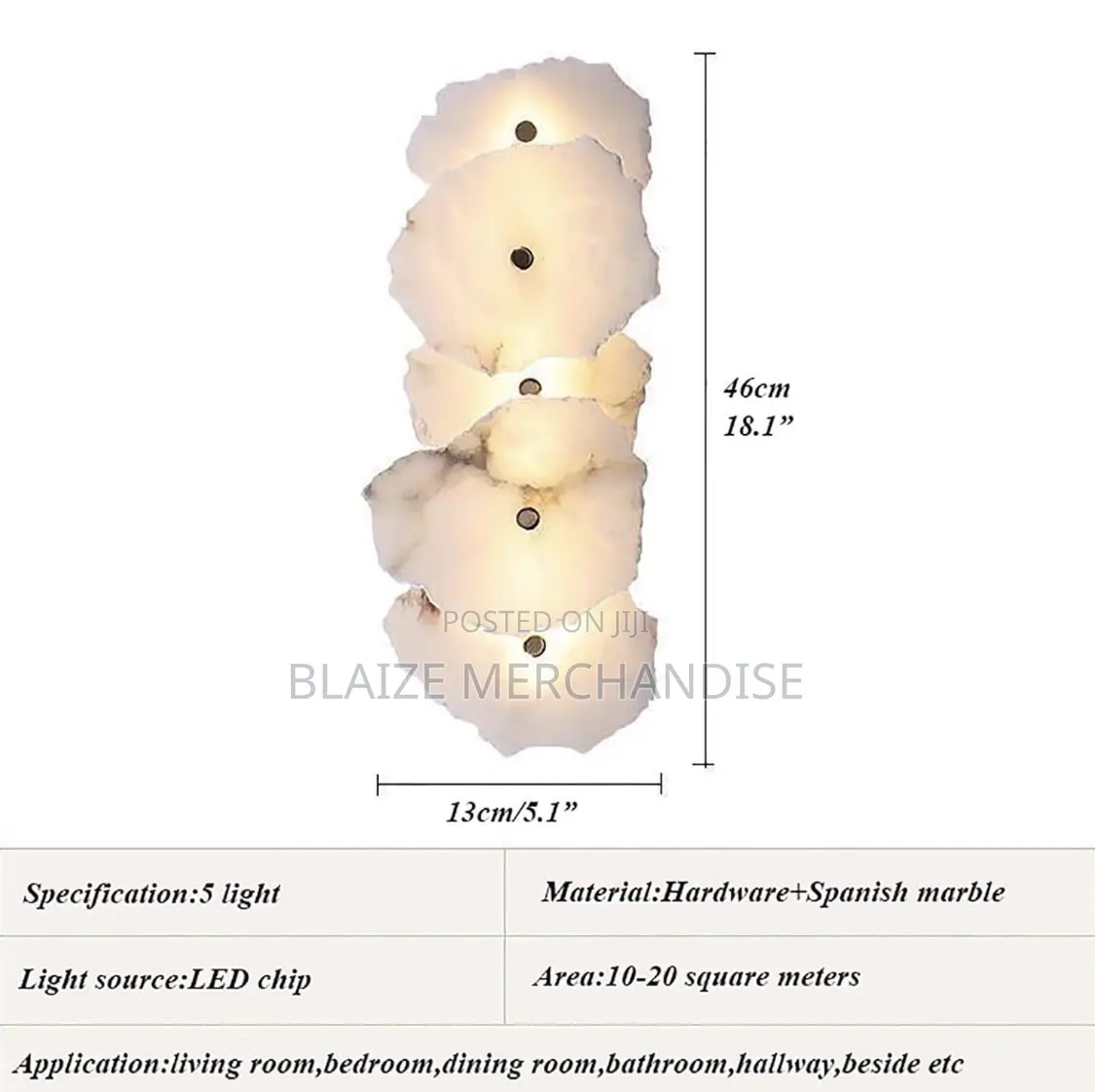 Marble Wall Light Led Wall Mount Lamp