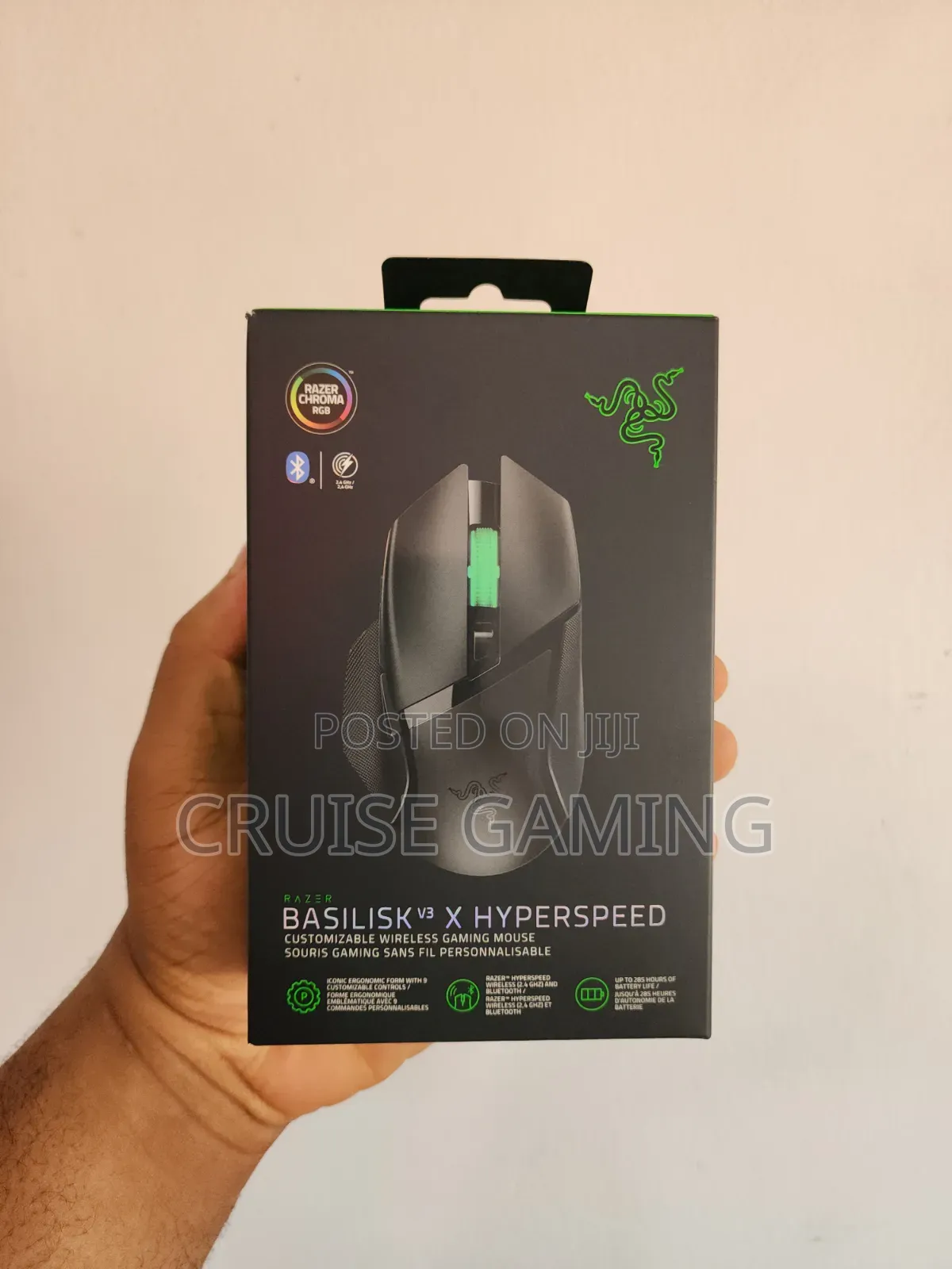 Razer Basilisk V3 X Hyperspeed Wireless Gaming Mouse Bluetooth 2.4ghz