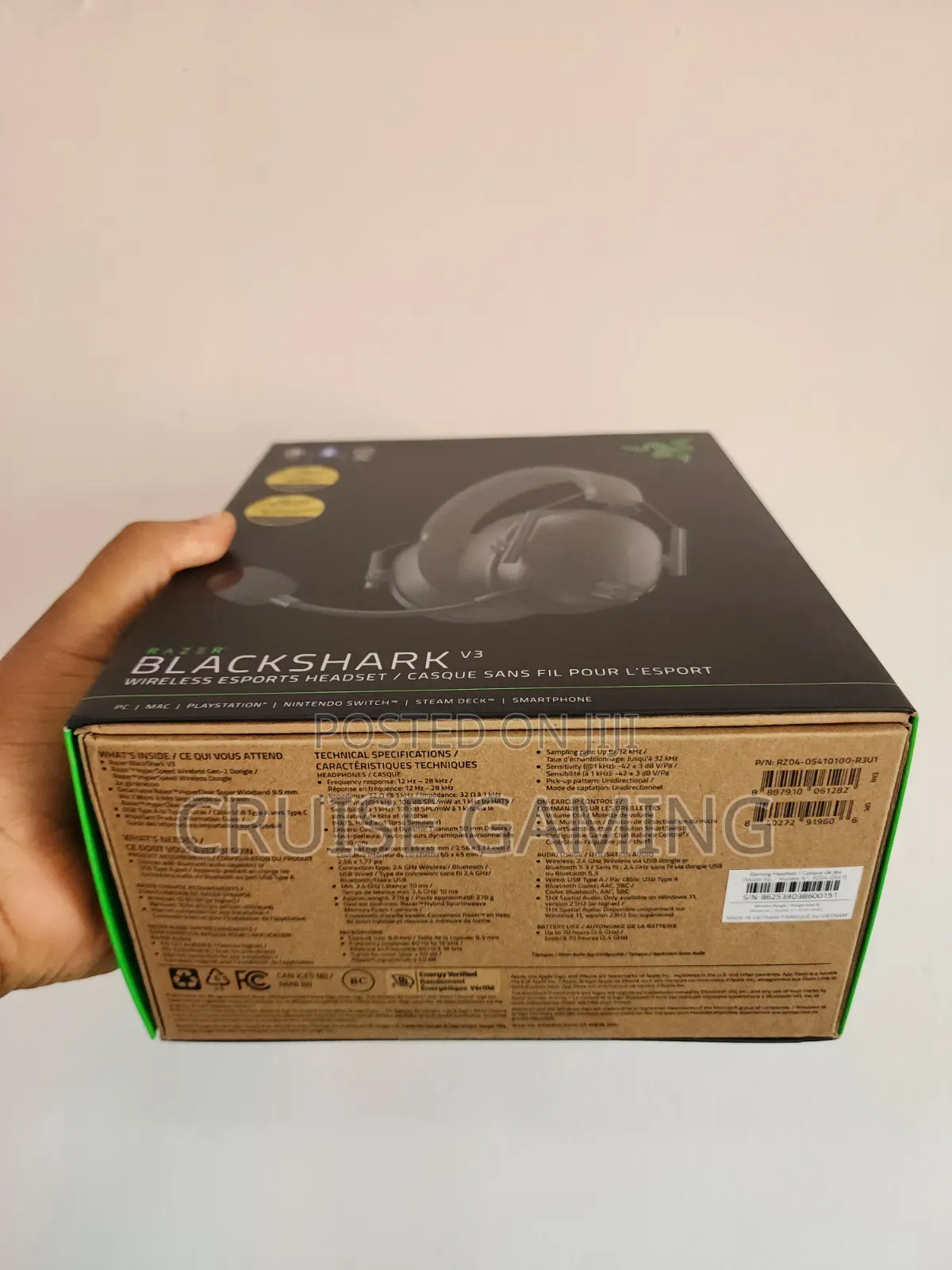 Razer Blackshark V3 Wireless Gaming Headset 2025 Model