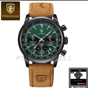 Poedagar Leather Chronograph