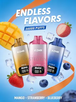 ZMR 20000 Puffs Vape Disposable Shisha - Premium Aluminum Rechargeable