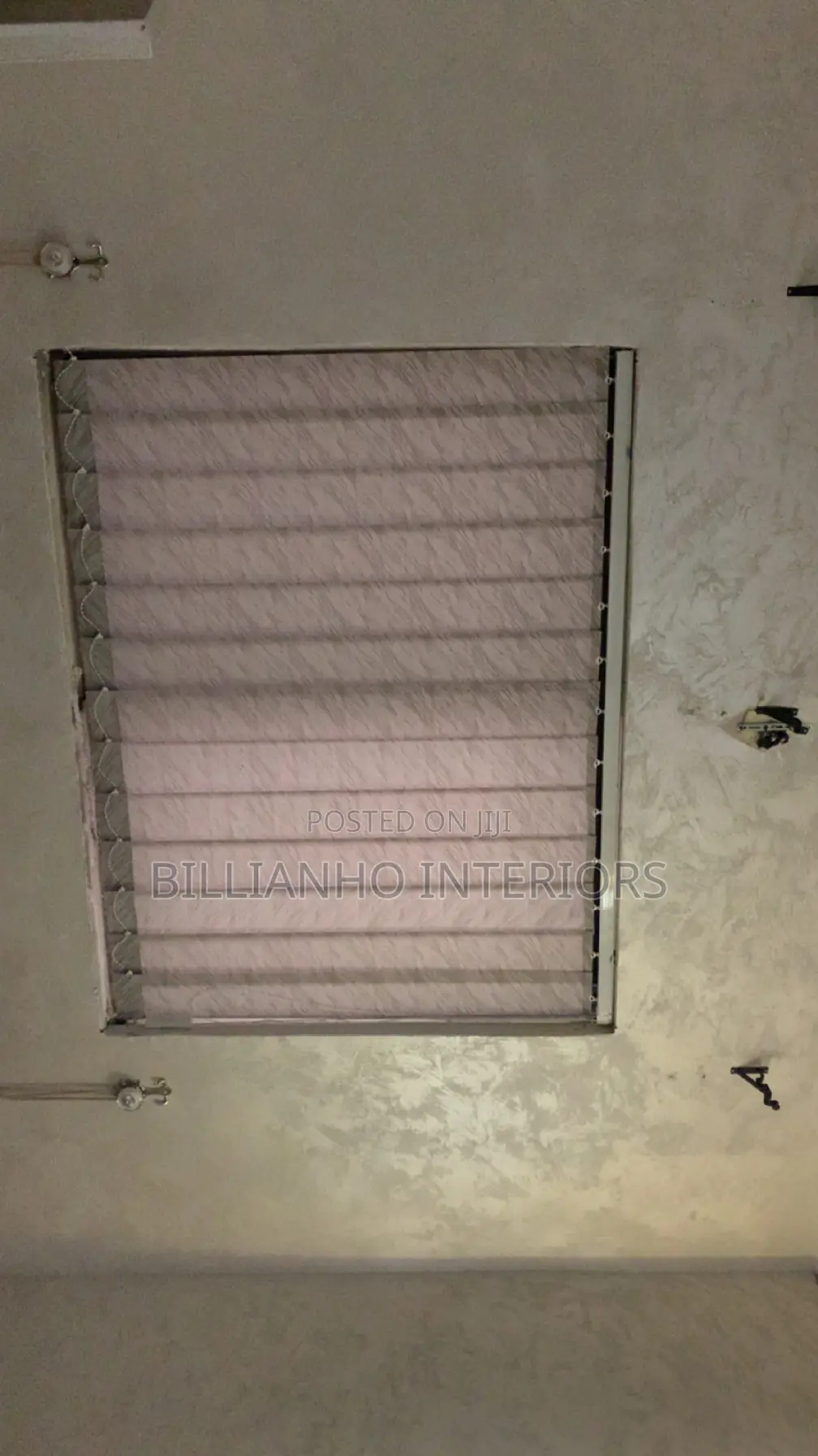 Patterned Gray Vertical Window Blinds