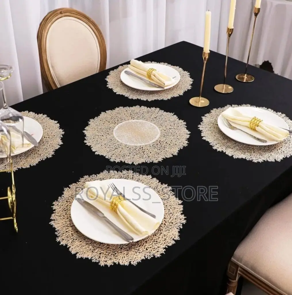 Nonslip Gold Placemat Dinning Table Mat