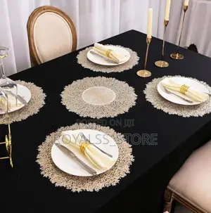 1pc Nonslip Gold Placemat Table Mats