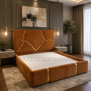 Pumpkin Brown Color Bedframe