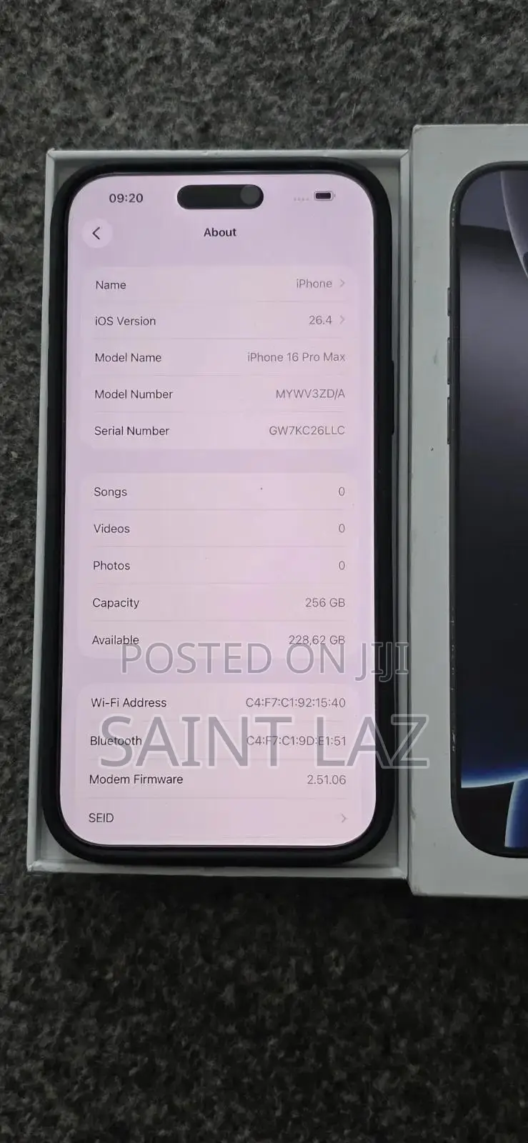 Apple iPhone 16 Pro Max 256 GB Blue