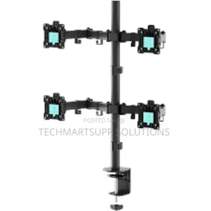 Desk Mount/Hanger for Four Monitors 13"-32" (Onkron D421e)