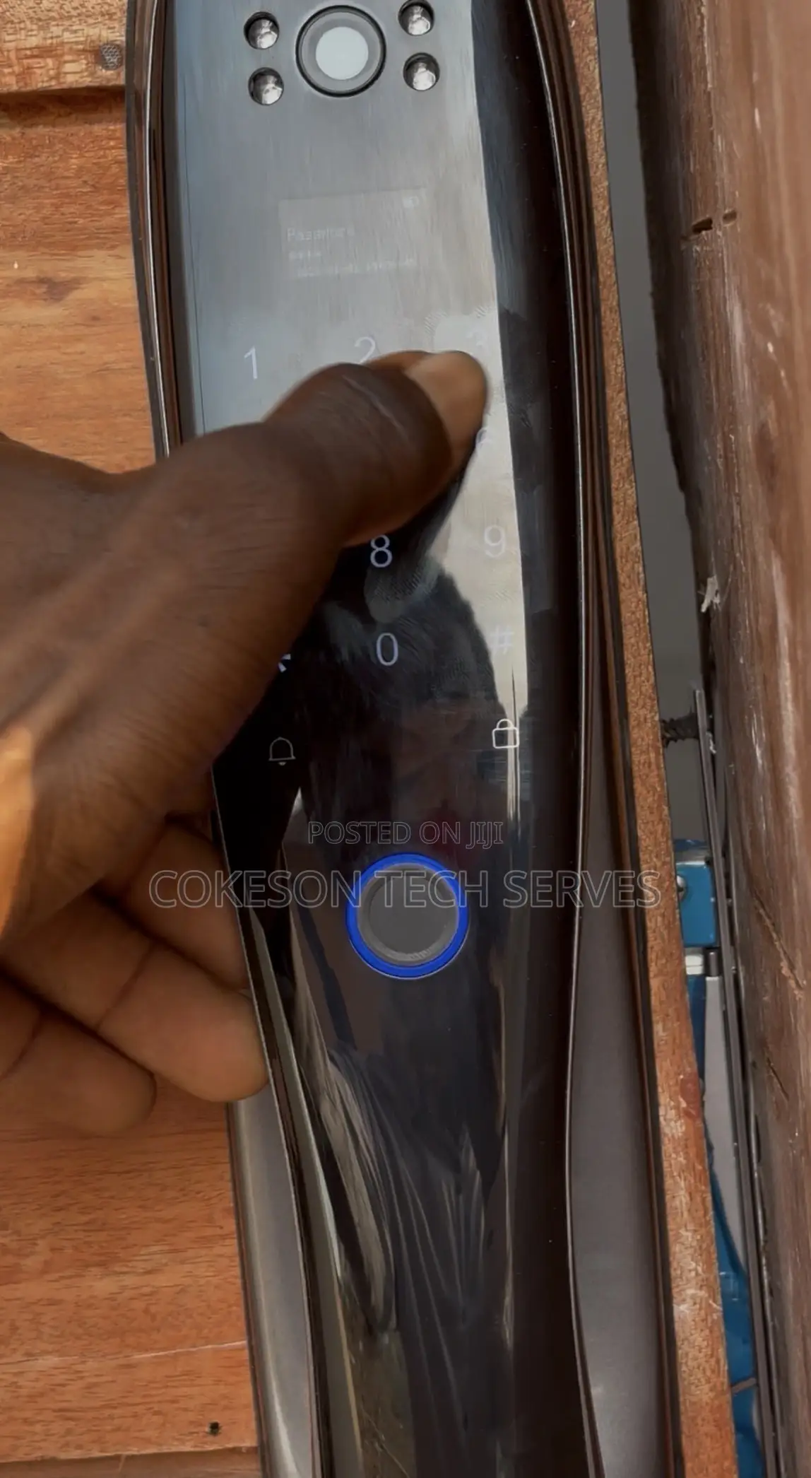 Biometric Smart Door Lock Install