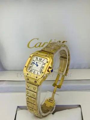 Quality Cartier Rose Gold Mixed Silver Female Chain Wrist Watch