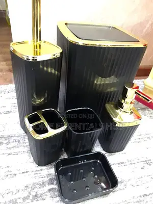 6 Pieces Electroplated Bathroom Set
