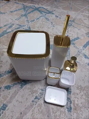 6 Pieces Electroplated Bathroom Set