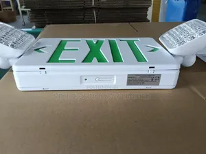 Led Exit Sign With Emergency Floodlights