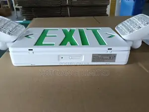 Led Exit Sign With Emergency Floodlights