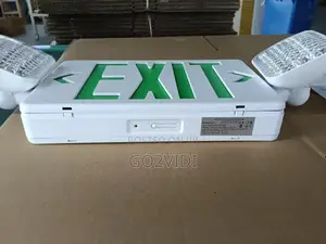 Led Exit Sign With Emergency Floodlights