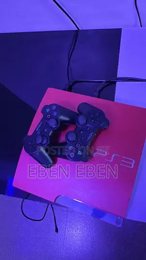 Ps3 , With Two Pads, Red Color