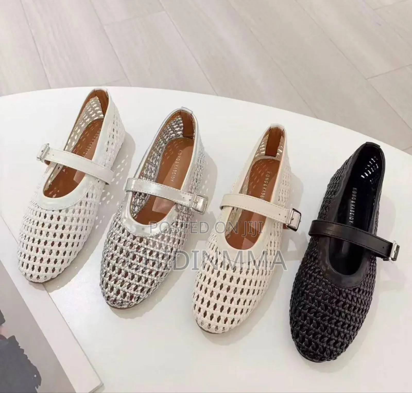 Woven Mary Jane Flats