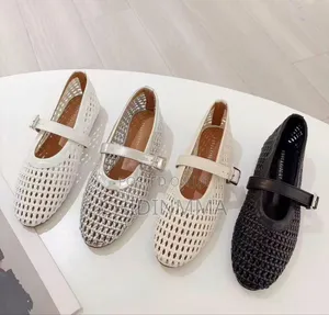 Woven Mary Jane Flats