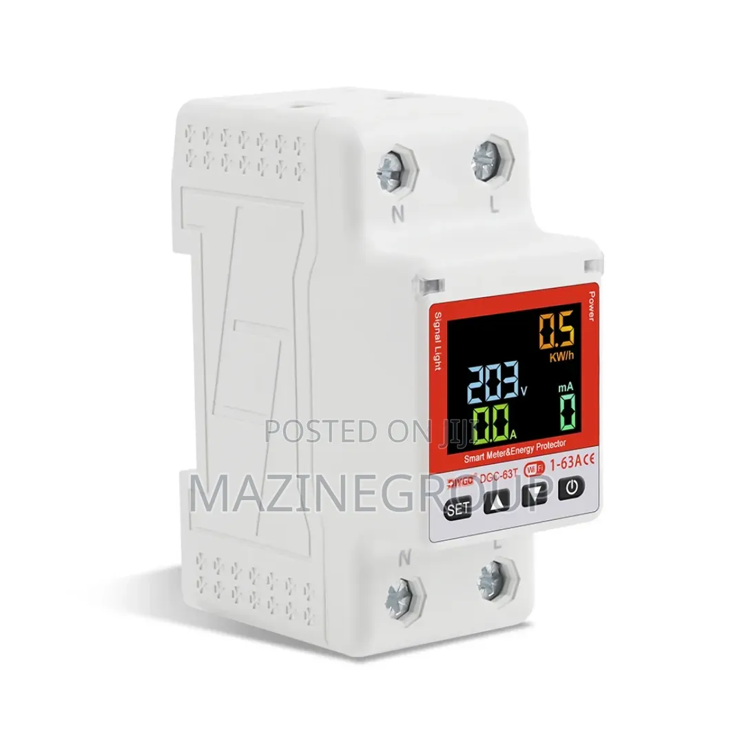 Tuya Wifi Smart Over and Under Voltage Regulator 63a