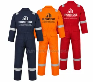 Branded Coverall Uniform For Construction, Safety Industrial Work