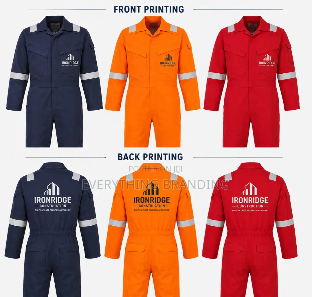 Agriculture Branded Coverall Uniform With Printing
