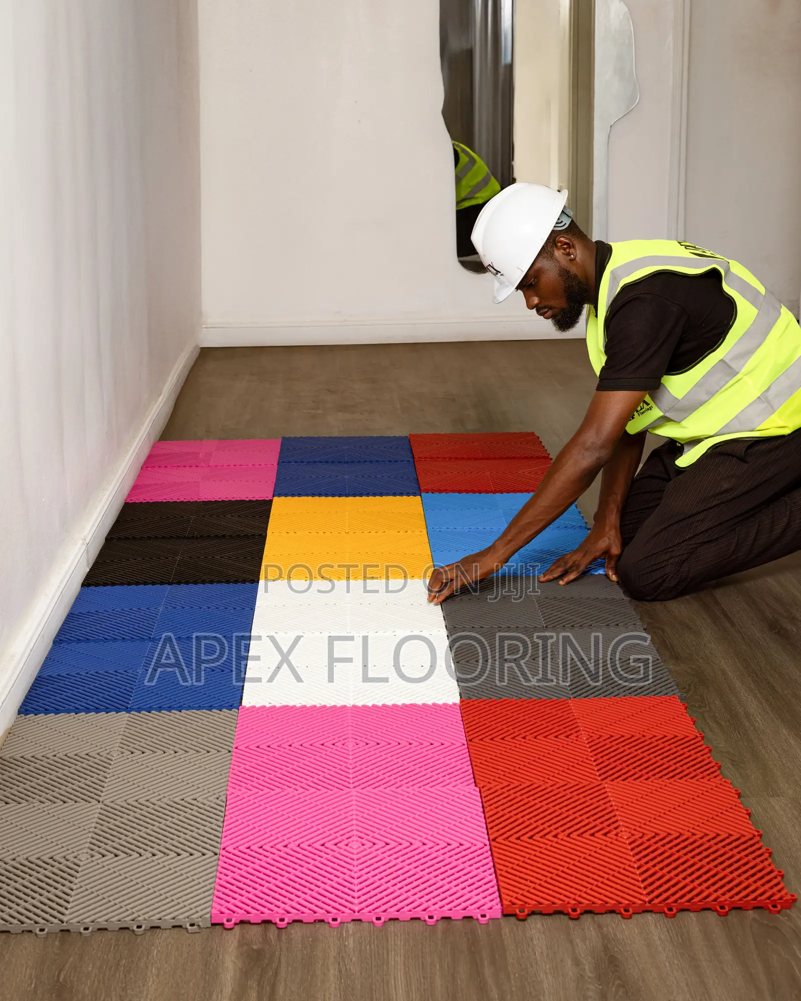 Modular Plastic Flooring Tiles