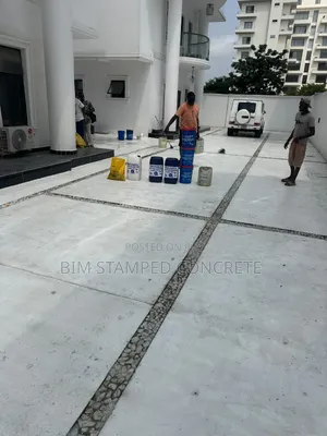 Grey Concrete Floor, Acrylic Sealant Shinny Polish