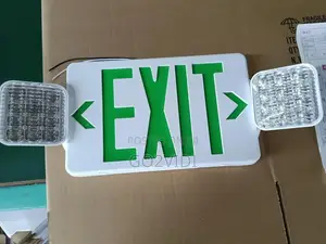 Led Exit Sign With Emergency Floodlights