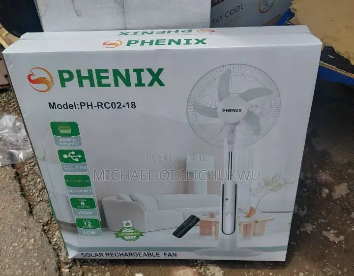 Phenix Solar Rechargeable Fan