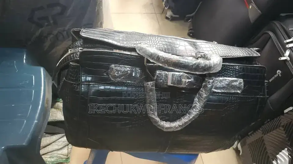 Genuine Leather Duffel Travel Bag