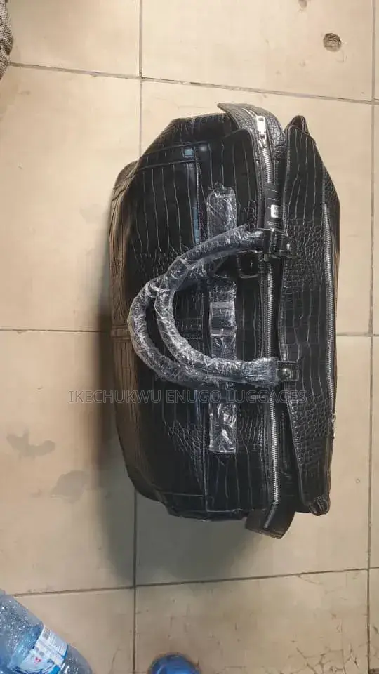 Genuine Leather Duffel Travel Bag