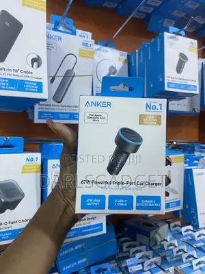Anker 67w Car Charger Port Usb-c Fast Charging