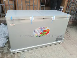 600 Liters Double Door Hoomex Inbuilt Stabiliser Chest Freezer