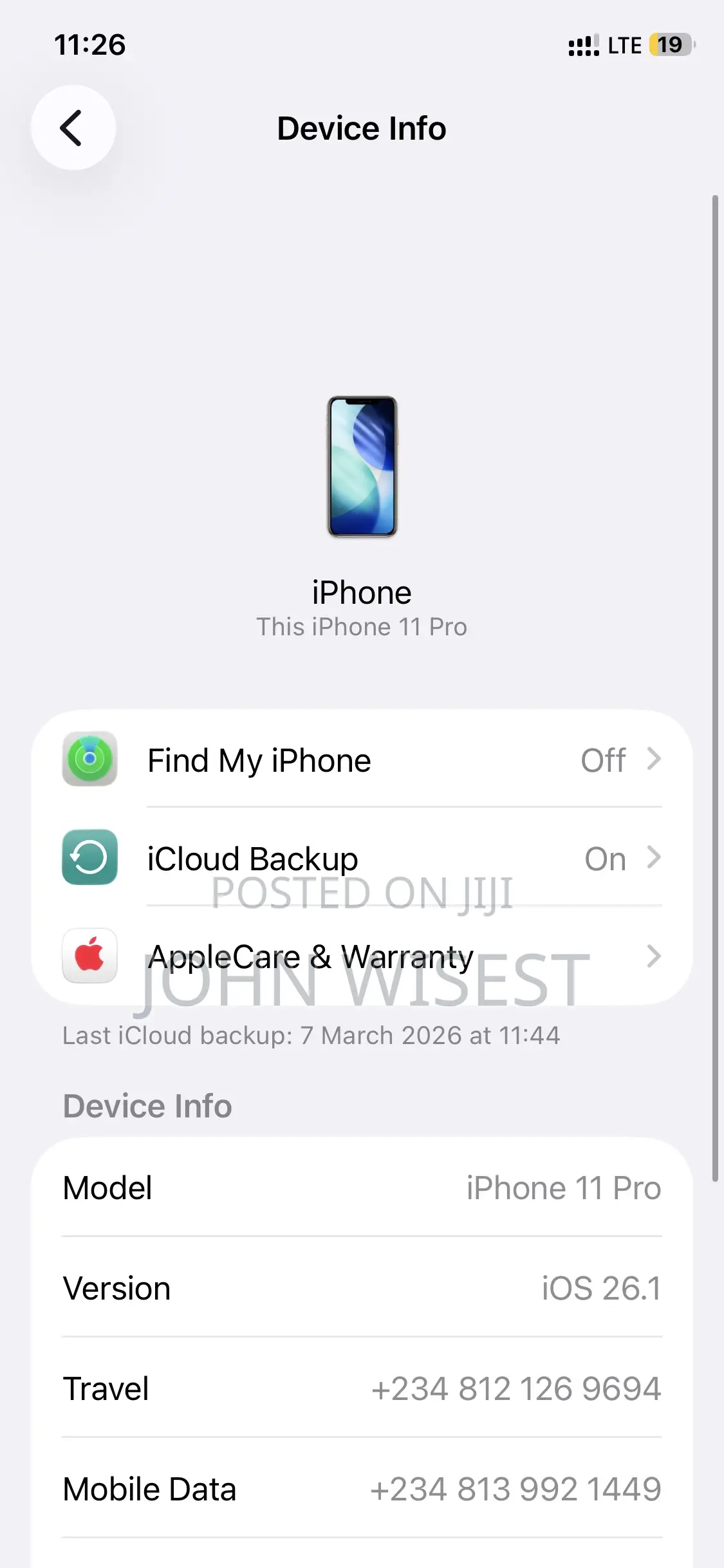 Apple iPhone 11 Pro 64 GB Rose Gold