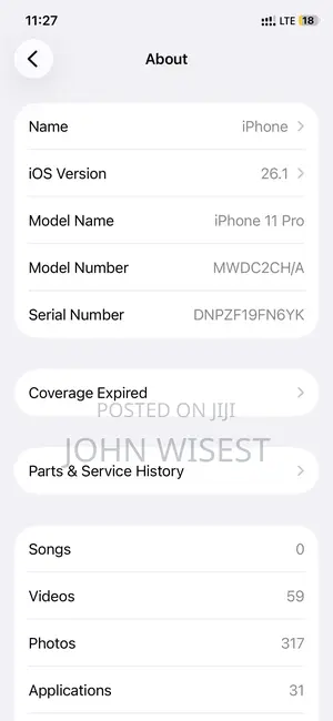 Apple iPhone 11 Pro 64 GB Rose Gold